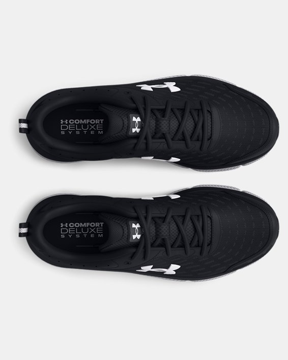 Women's UA Charged Assert 10 Wide (D)  Running Shoes, Black, pdpMainDesktop image number 2